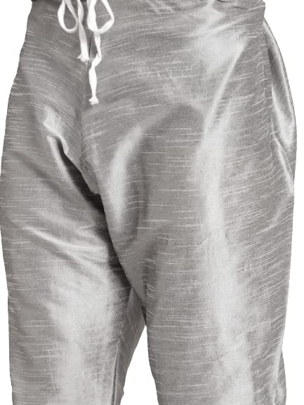 Image of SOJANYA (Since 1958, Men's Silk Blend Grey Kurta Pyjama & Silk Blend Jacket Combo