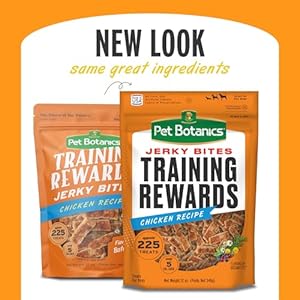 Pet botanics 12 oz Pouch coaching rewards jerky bites hen recipe with 225 treats per bag the selection of high trainers   cucciolini doodles