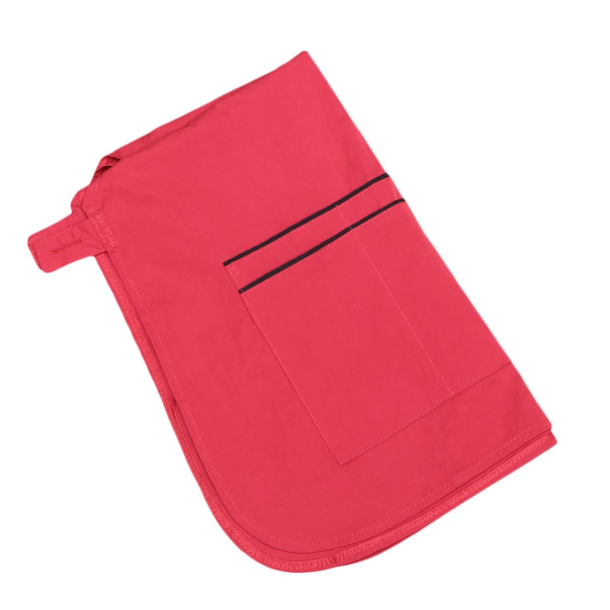 Housoutil Delantal de Salón de Belleza Rojo para Peluquería Bolsillos, Protector Fibra, Adecuado para Estilistas en Cocina y Salón