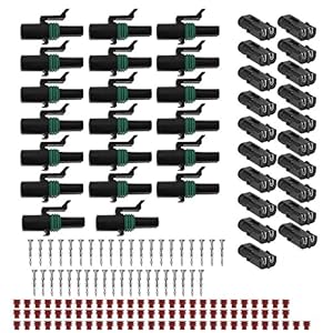 Vkinman 2-poliger Stecker Komplett-Kits 20 Stück