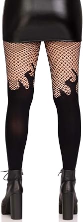 Leg Avenue Women's Dark Alternative Fishnet Tights