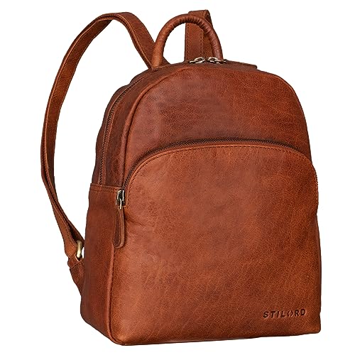 STILORD 'Linnea' Damen Rucksack Elegant Klein Vintage Lederrucksack für...