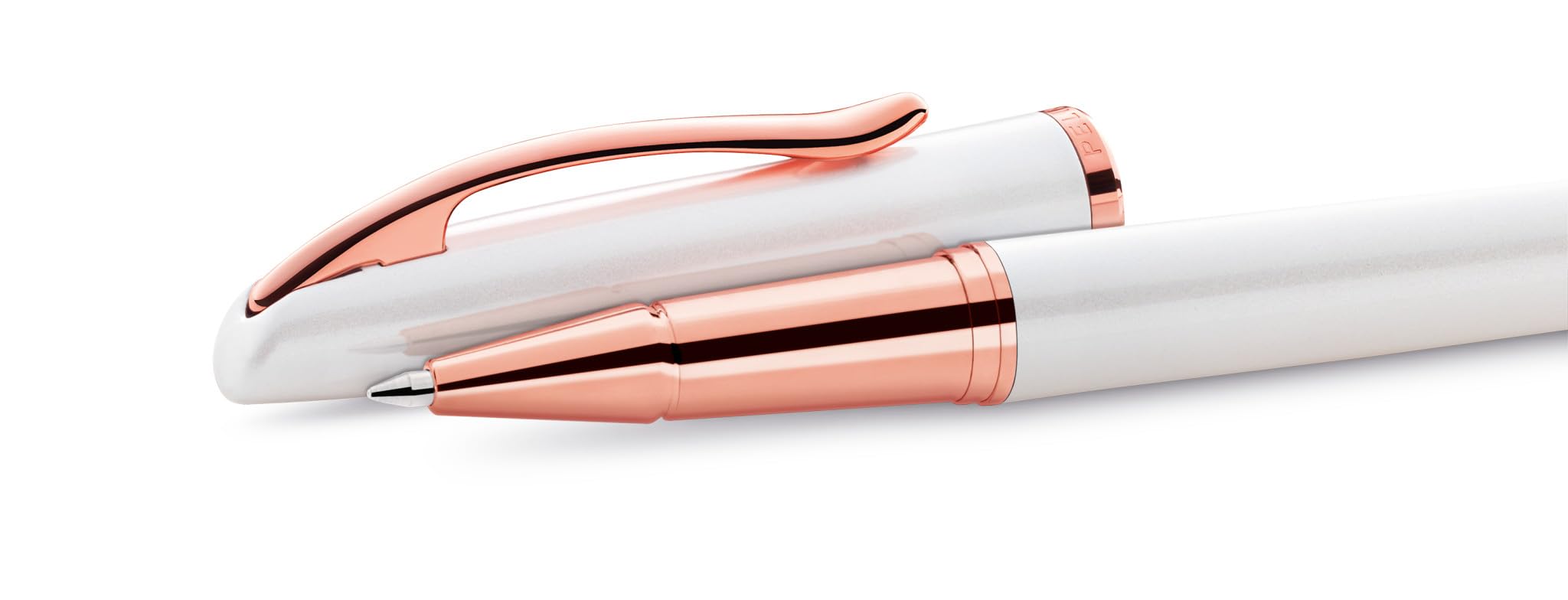 Pelikan Jazz Noble Elegance R/P36 - Penna roller e penna stilografica con incisione regalo, penne uniche con nome, regali personalizzati (madreperla bianca)