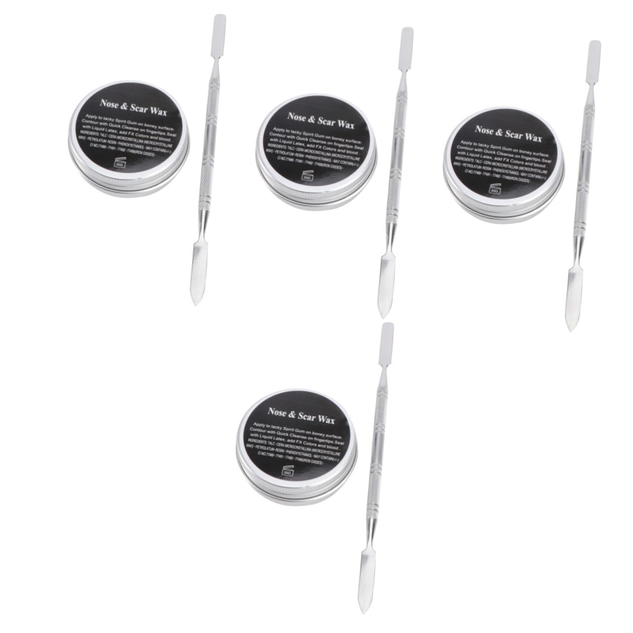 FRCOLOR 4 Pz Trucco Sangue Scab Cera Per Il Trucco Sangue Finto Per i Vestiti Kit Trucco Effetti Speciali Professionale Kit Trucco Cera Cicatrice Kit Di Ornamenti Viso Flusher