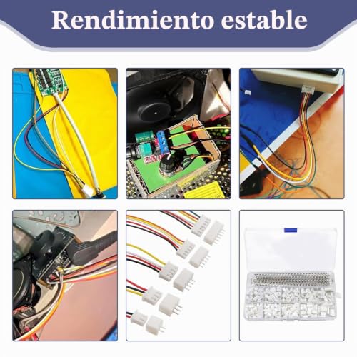Miniatura 5 de 580 Piezas Conector Jst Ph2.0 Mm Kit, 2 3 4 5 6 Pin Conectores Jst Ph 2.0 De Conectorde Mini Micro Jst-Ph Macho Y Hembra, Conectores Para Cables Con Terminales De Crimpado, Para Placas De Circuito