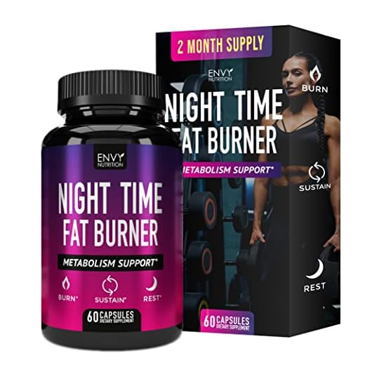 Night Time Fat Burner - Carb Blocker, Metabolism Booster, Appetite Suppressant and Weight Loss Diet Pills for Men and Women with Green Coffee Bean Extract and White Kidney Bean - 60 Capsules