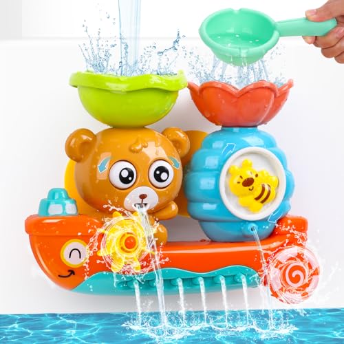 CANMALCHI Badewannenspielzeug ab 1 2 3 4 Jahr,Badespielzeug Baby ab 1 Jahr,Spielzeug ab 1 2 3 Jahr MäDchen Junge Geschenk,Badewanne Spielzeug Kinder,Wasserspielzeug Kinder,Kinderspielzeug ab 1 2 3jahr