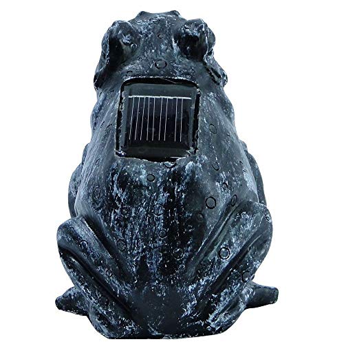 Luminária Solar Jardim Artesanal 1 peça Resina Sapo 1669 - EC32018