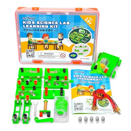 Electricity Science Kit,Hands-on Electricity and Magnetism Experiments for Middle Grade 7+ and high School Students
