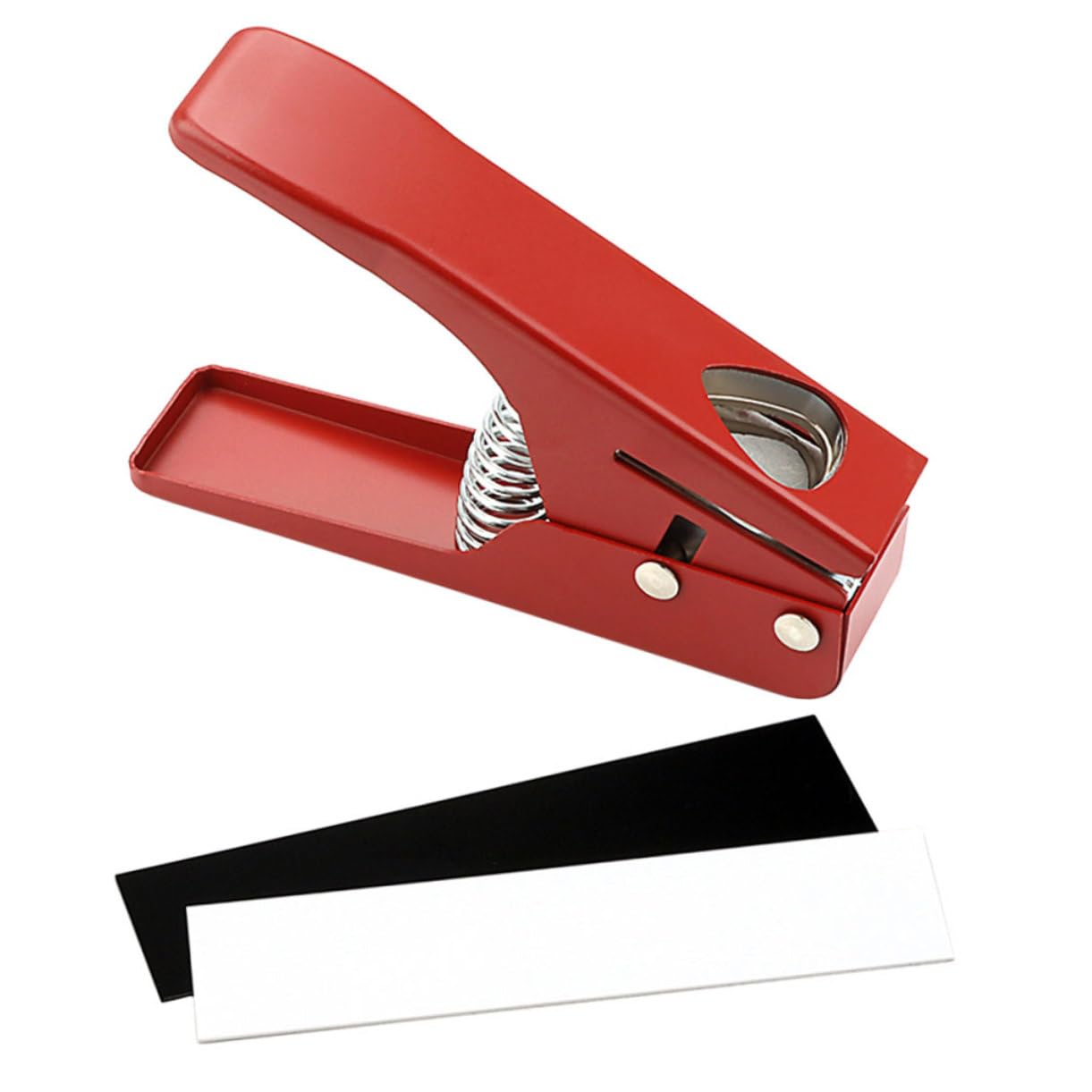 Strumento fare Plettri Chitarra in Metallo Rosso, Facile da Usare per Creazione Diy, per Chitarristi e Bassisti Appassionati
