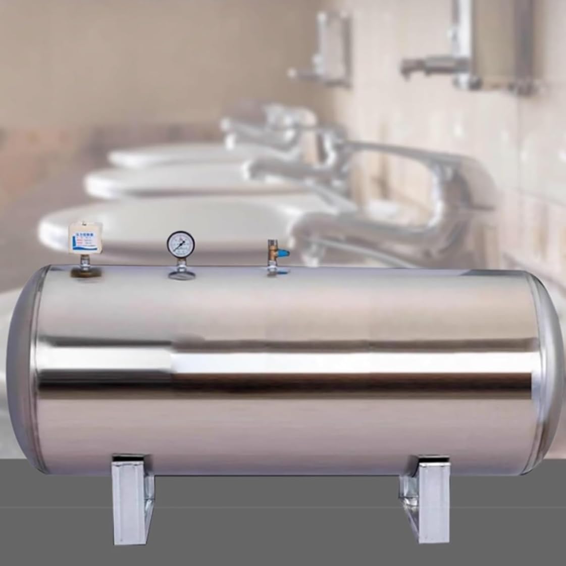 Tanque de pozo de acero inoxidable de 185 galones para presión automática ideal
