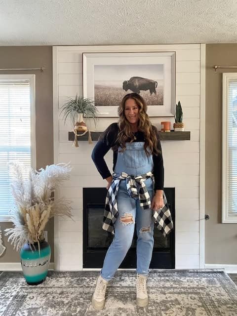 Vetinee Womens Classic Adjustable Straps Pockets Denim Bib Overalls Jeans Pants - Image 7