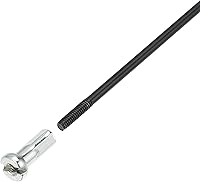 Vista 6 de X AUTOHAUX 40 piezas 14G J Bend 0.079 in bicicleta radios con pezones acero negro