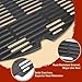 Denmay 7645 27,3 x 38,9 cm Gusseisen Grillroste Zubehör für Weber Q200, Q220, Q2000, Q2200 Series Gasgrill, Grillteile Grillroste Ersatzteile for Weber 7645 7583 65811 69935, 2 Stück