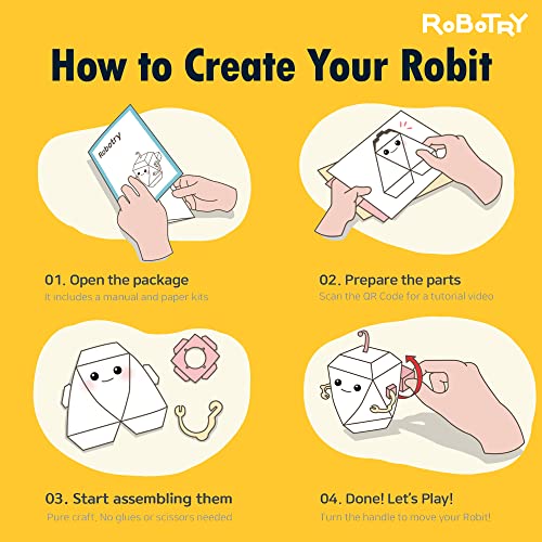 Robotry Moving Paper Robot Kit - Master Magician, Magi | Beginner Level Stem Kit | Paper Crafts | Ideal For Schools & Gifts | Science & Engineering Learning #TOP4