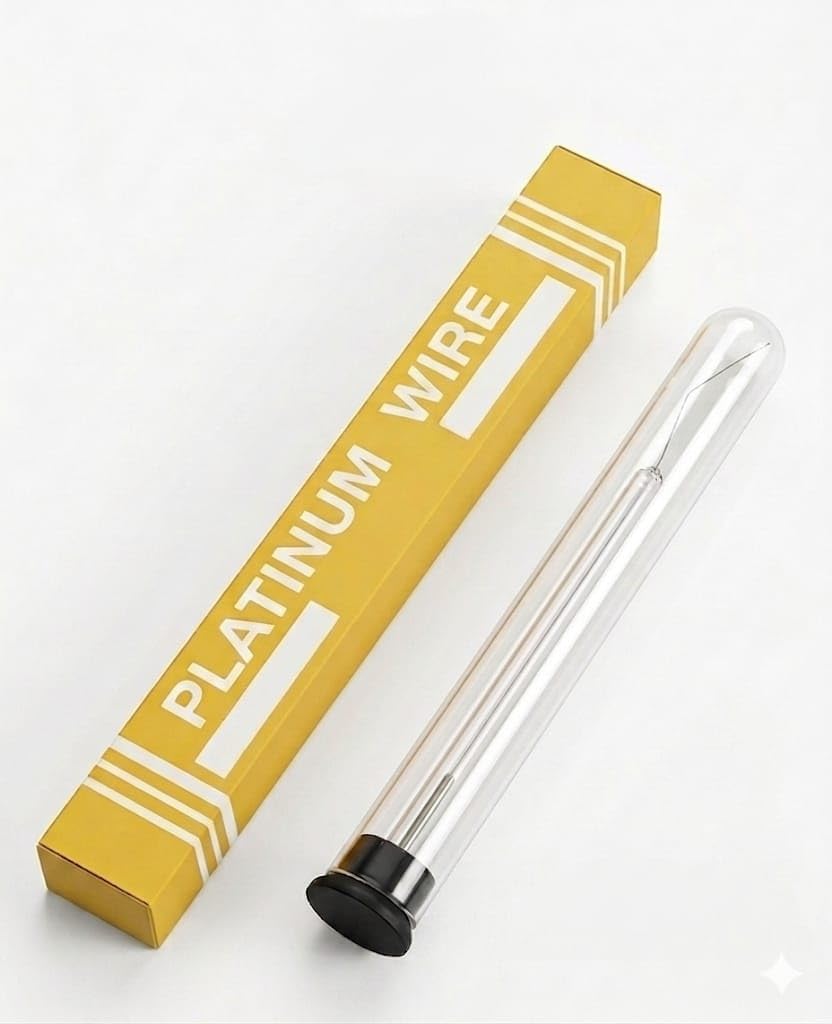 Platinum Wire with Borosilicate Glass Rod, Stainless Steel Holder, for Flame Test, Microbiology Stab Culture & Lab Analysis, 1 Pack-image-31