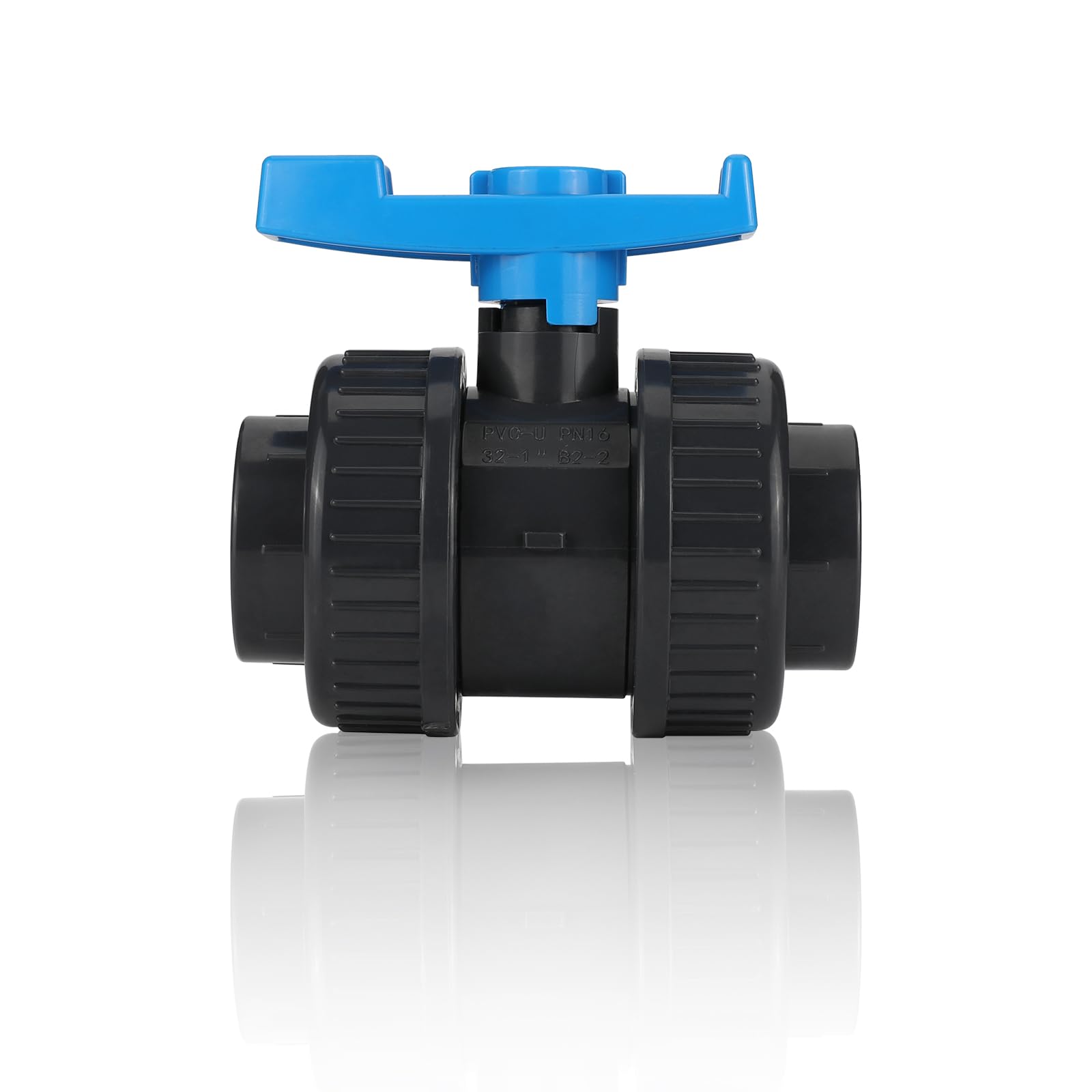 EFIELD 2-1/2" Sch 80 PVC True Union Full Port Ball Valve, Socket X Socket, (PVC067)
