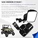 UNIGT UTV Rear Side View Mirrors Compatible with 2015+ Polaris Ranger 570 900 XP 1000/Can-Am Defender Pro-Fit Cage Breakaway Side Mirrors - (Driver and Passenger Side)