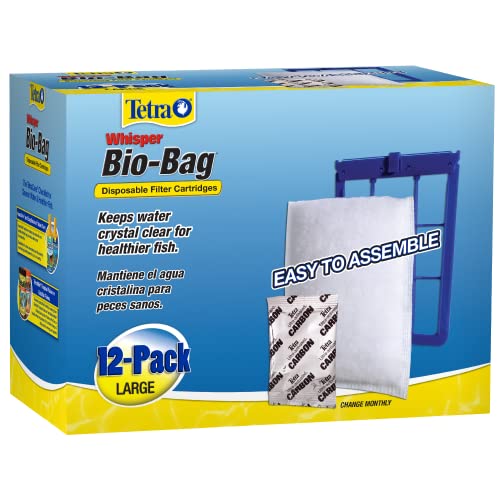 Image of Tetra Large Whisper Bio-Bag Unassembled Filter Cartridges, 12 Count, Pack of 24