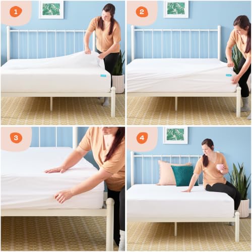 Linenspa Encasement Waterproof Mattress Protector — Zippered 360°, Twin XL - image 6
