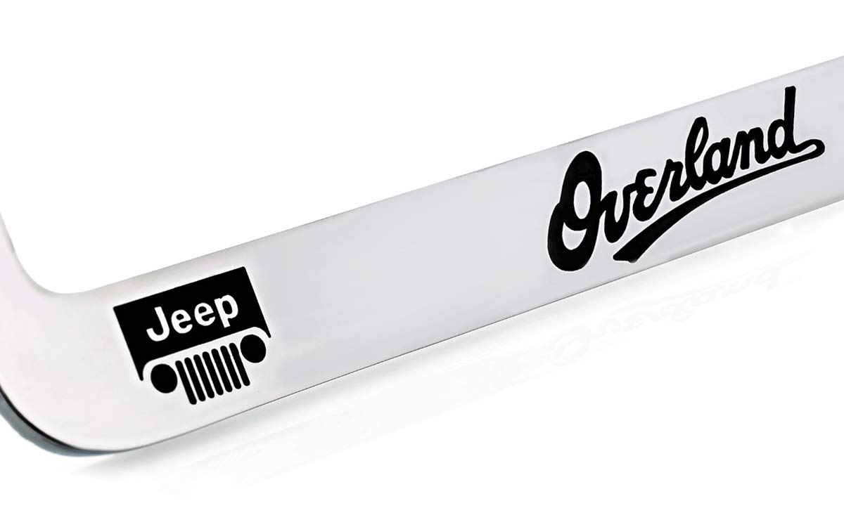 Jeep License Plate Holder Jeep Wrangler Jeep License Plate Frame; Chrome  (Universal; Some Adaptation May Be Required... Jeep License Plate Frames, image size:1200x740