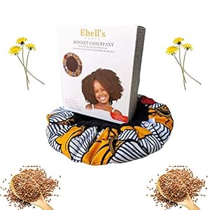 Haarkap voor haarverzorging – kinderen, droogkappen voor het haar 100% natuurlijk lijnzaad, traditionele oven en magnetronkap, conditioner haar voor alle kapsels en haartypes (oranje)