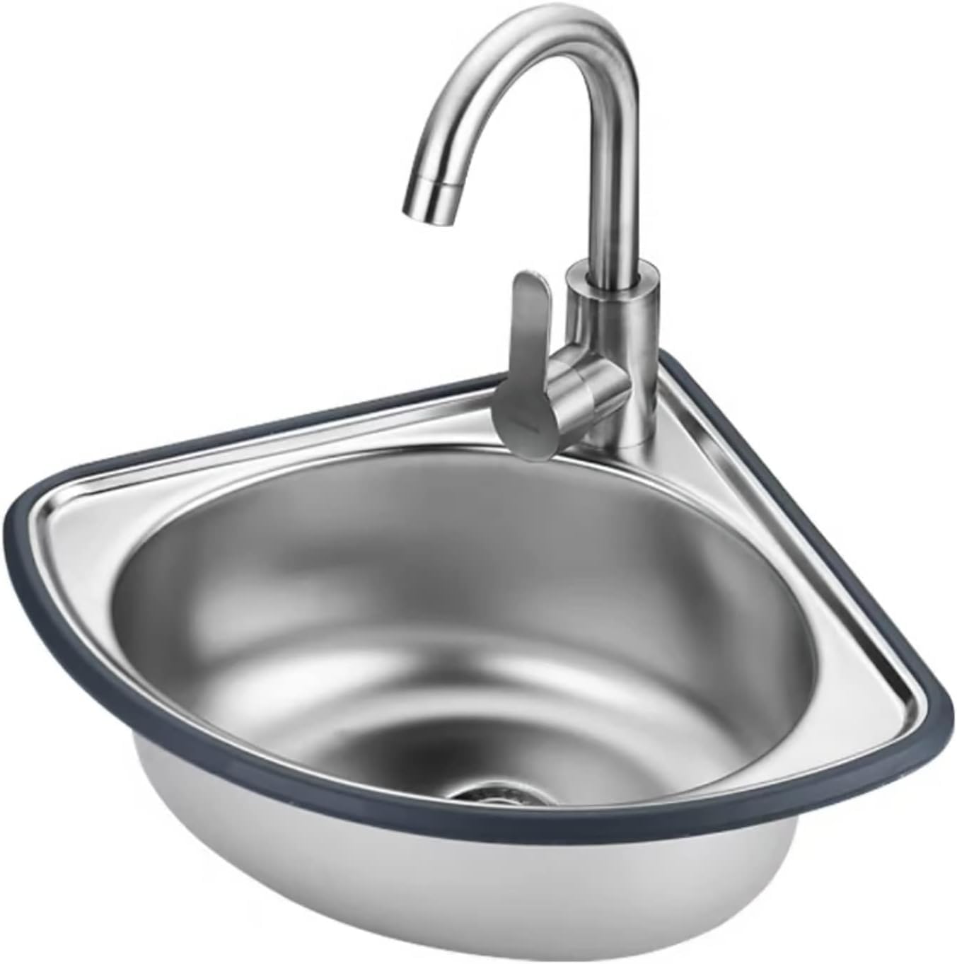 Fregadero de esquina para lavandería y garaje con grifo de agua fría y caliente
