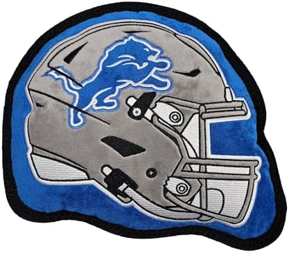 The 1st Ever Tough but Smooth Dog Toy NFL Detroit Lions Football Helmet Tough Pet Toy. A Premium Quality Doggie Toy with Built-in Squeaker. Sports Fans Favorite Chew Toy image 5