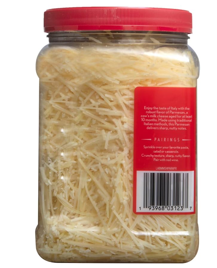 Shredded Parmesan Cheese, it's important to handle it with care to maintain its quality and freshness, 24 oz.