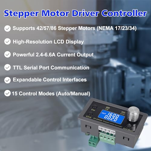 Contrôleur de moteur pas à pas Nema 17 23 34 DC 10V-30V 6.6A - 3