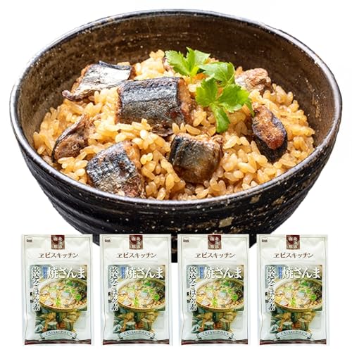 北国からの贈り物 炊き込みごはんの素 焼さんま 4袋 2合用 [函館市]