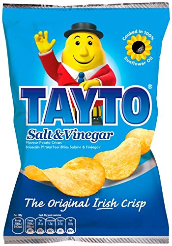 TAYTO SALT AND VINEGAR CRISPS 8 X 35g PACKS Cover