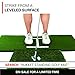 Rukket Tri-Turf Golf Hitting Mat Attack | Portable Driving, Chipping, Training Aids for Backyard with Adjustable Tees and Foam Practice Balls (Twin-Turf (25