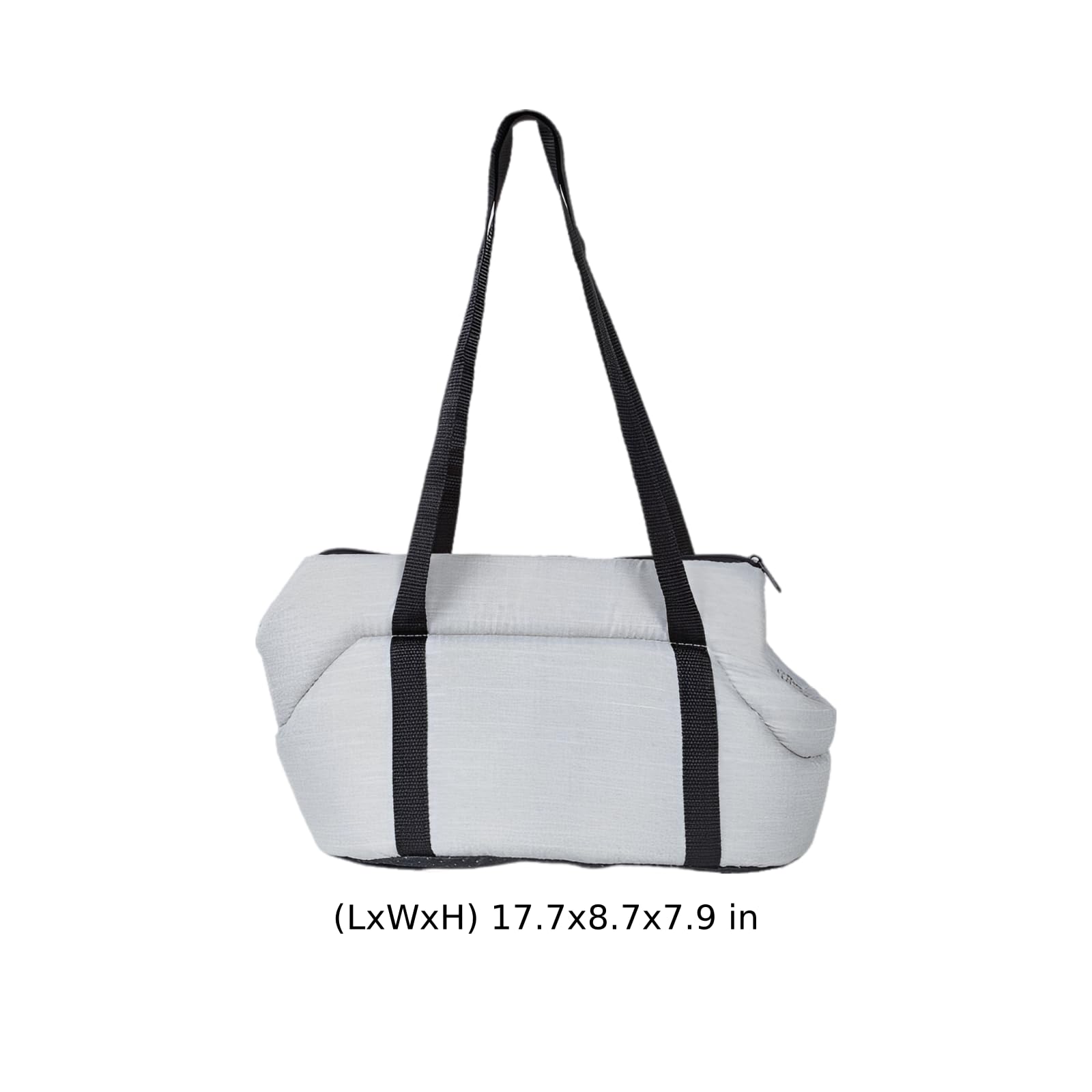 Transporttasche für Haustiere, Faltbare Hundetasche und Katzentragetasche, EIN-Schulter-Handtasche, atmungsaktive Reisetasche für kleine Hunde, weiches Innenfutter, 45 x 22 x 20 cm, Grau