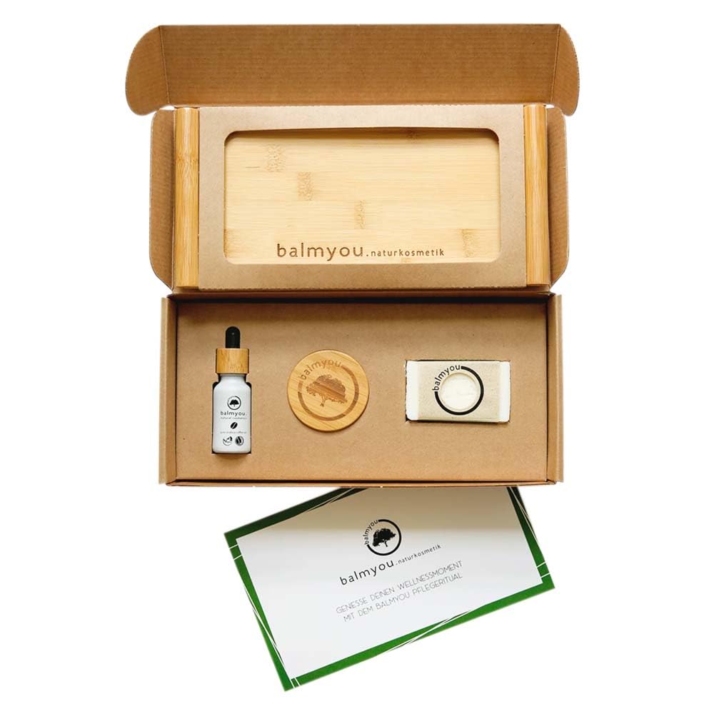 Geschenkset, Pflegeritual, gelb