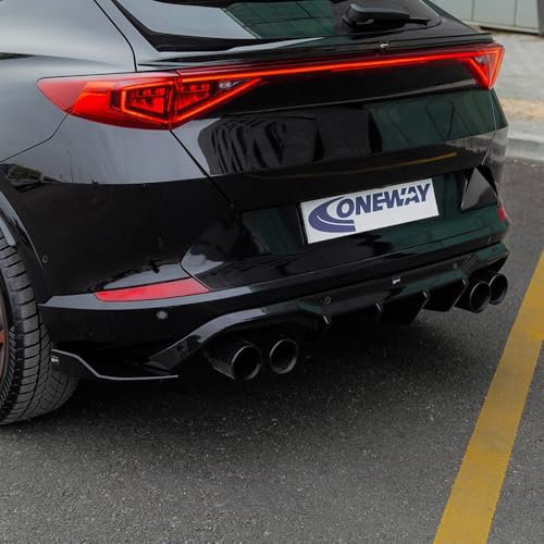 Qualità OEM Diffusore Posteriore Oneway compatibile con Cupra Formentor 2020-2024 e Facelift 2024- - Versione 2 - Nero lucido