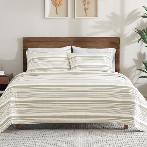 ClevaHome Classic Stripe Sheet Set - 4 Pieces Super Soft & Breath...