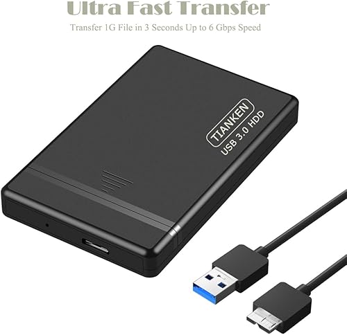 Miniatura 4 de Disco duro externo portátil ultra delgado de 750 GB de 2.5 pulgadas, almacenamiento USB 3.0 HDD para PC, Mac, portátil, escritorio, PS4, Xbox one