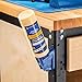 Rockler Glue Bottle Dock Station - No Leak Glue Bottles for 4oz, 8oz, & 16oz - One-Handed Access Upside Down Bottle Holder w/Built-in Opener - Easy to Mount Wood Shop Tools for Adhesives