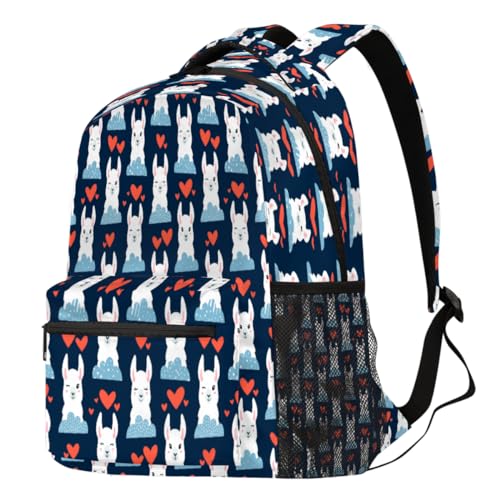 Sac à dos en alpaga mignon grand format pour ordinateur portable et loisirs