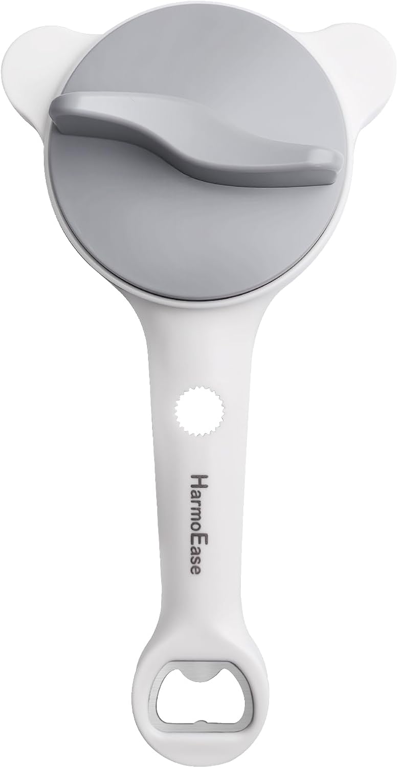 Jar Opener for Seniors, Weak Hands & Arthritis, Bottle Opener, 4-in-1 Adjustable Multi Gripper, with Silicone Pad & Hanging Hook, Fits 1"-3.5" Lids