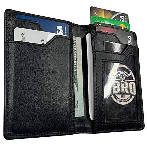 IBRO Men's Slim RFID Blocking Wallet ID Pocket Extra Capacity Wallet2
