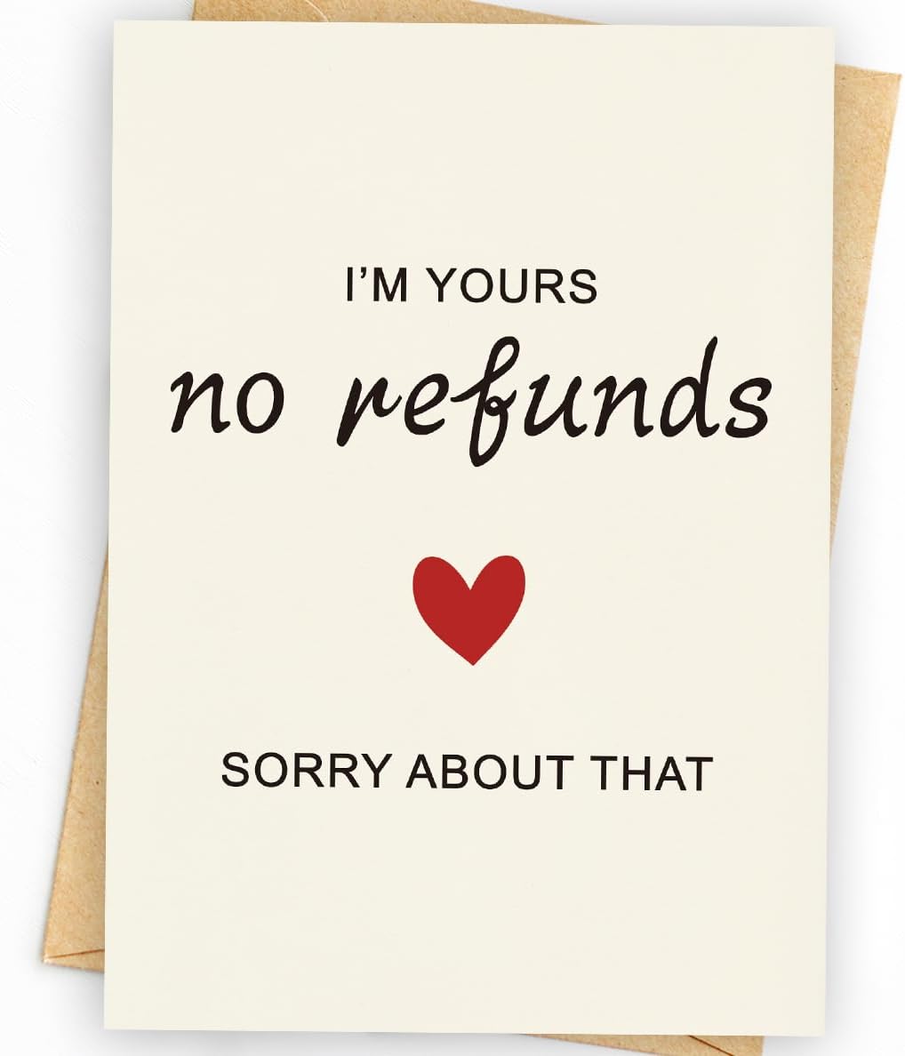 Valentine Day Gifts & Card | Anniversary Card to Husband | Funny Anniversary Card & Gifts for Women, Men, Husband, Wife, Him, and Her | Happy Anniversary Decorations