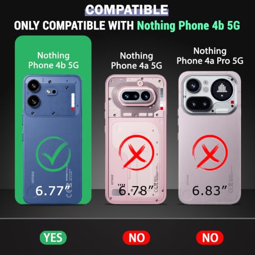 Image of TheGiftKart Crystal Clear Back Cover Case for Nothing Phone 4b 5G | 360 Degree Protection | Shock Proof Design | Transparent Back Cover Case for Nothing Phone 4b 5G (PC & TPU, Transparent Bumper)