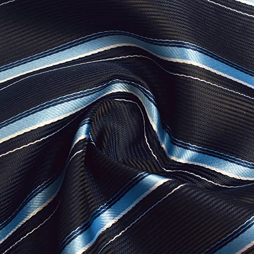 Image of Striped Plaid Polka Dot Mens Tie Formal Necktie Pocket Squares Ties Clips Cufflinks Classic for Men Set