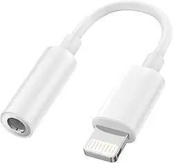 [Certificação Apple MFi] Adaptador Lightning para conector de fone de ouvido de 3,5 mm chip DAC integrado, adaptador auxiliar de áudio Hi-Fi para iPhone 14/13/12/11/X/XS/XR/8/7, iPad, iPod - auxiliar