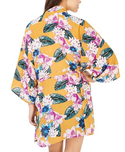 Say What? Juniors' Floral-Printed Tie-Front Kimono2