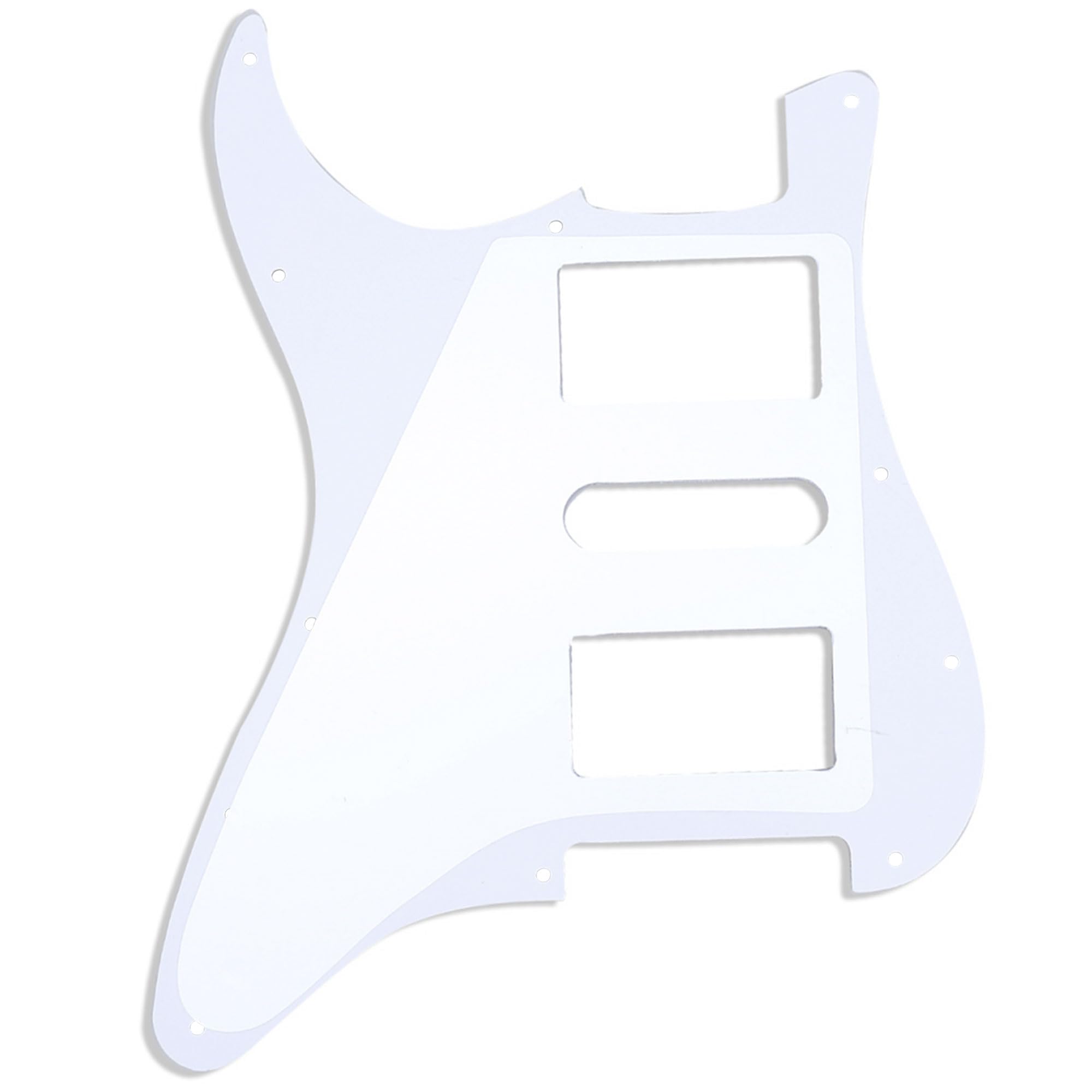 Musiclily Pro 11 Otworów HSH Pickguard Maskownica do Gitary Fender American/Mexican Standard Stratocaster Typu Nowoczesnym, 4-warstwowy White Pearl