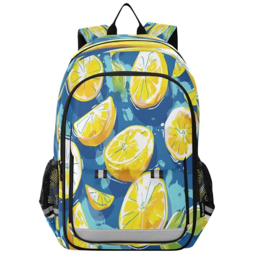 Sac à dos fruits citron idéal pour l'école et les voyages