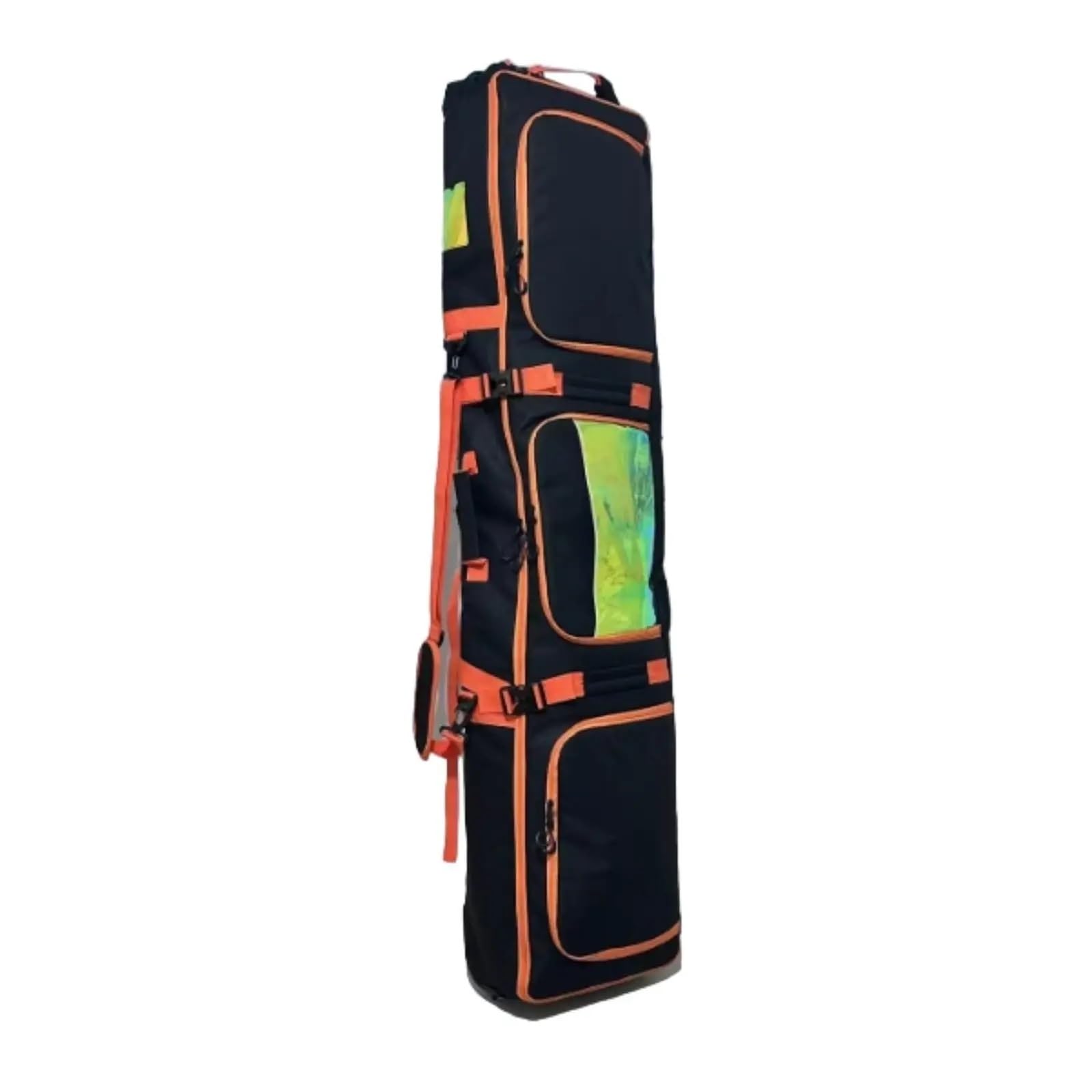 Sacca Snowboard Borsa da Sci Borsa da Snowboard Borsa portaoggetti con Nero Riflettente Uomo Donna con Maniglia for Il Trasporto(Black Orange)